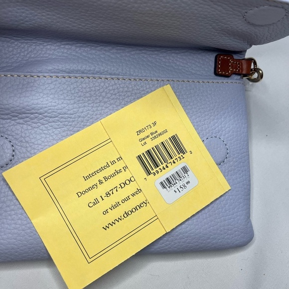 Dooney & Bourke	Foldover Zip Crossbody - Glacier Blue